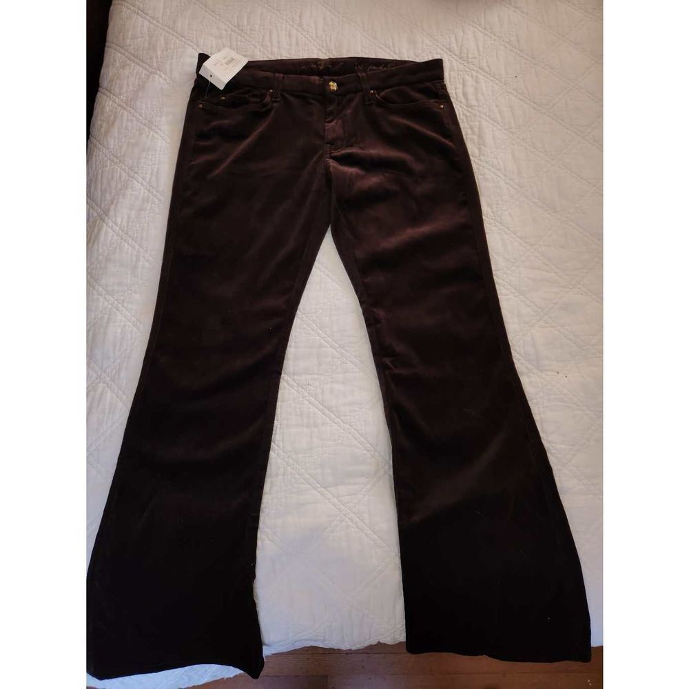 NWT 7 For All Mankind A Pocket, Size 32, Brown Velveteen